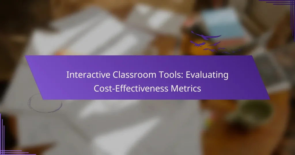 Interactive Classroom Tools: Evaluating Cost-Effectiveness Metrics